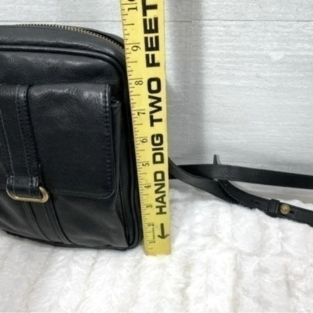 ALCO women’s genuine leather crossbody bag Color Black